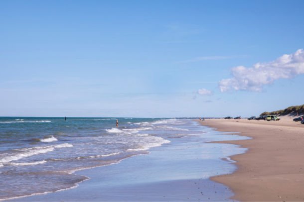 200 meter til Vesterhavet for dit golfophold